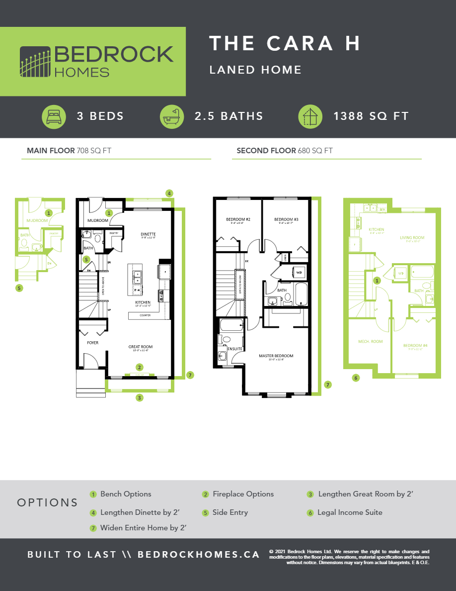 Cara Floor Plan of The Hills at Charlesworth Bedrock Homes with undefined beds