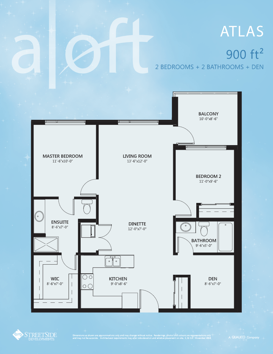Atlas Floor Plan of Aloft Skyview Phase 2 Condos with undefined beds