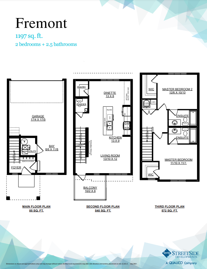 Fremont Floor Plan of Altius Tamarack Towns with undefined beds