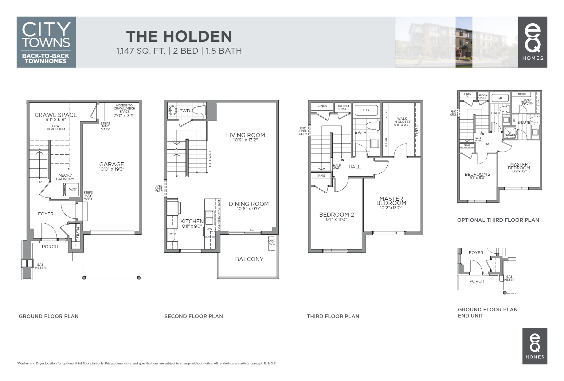 The Holden Floor Plan of Pathways at Findlay Creek eQ Homes with undefined beds