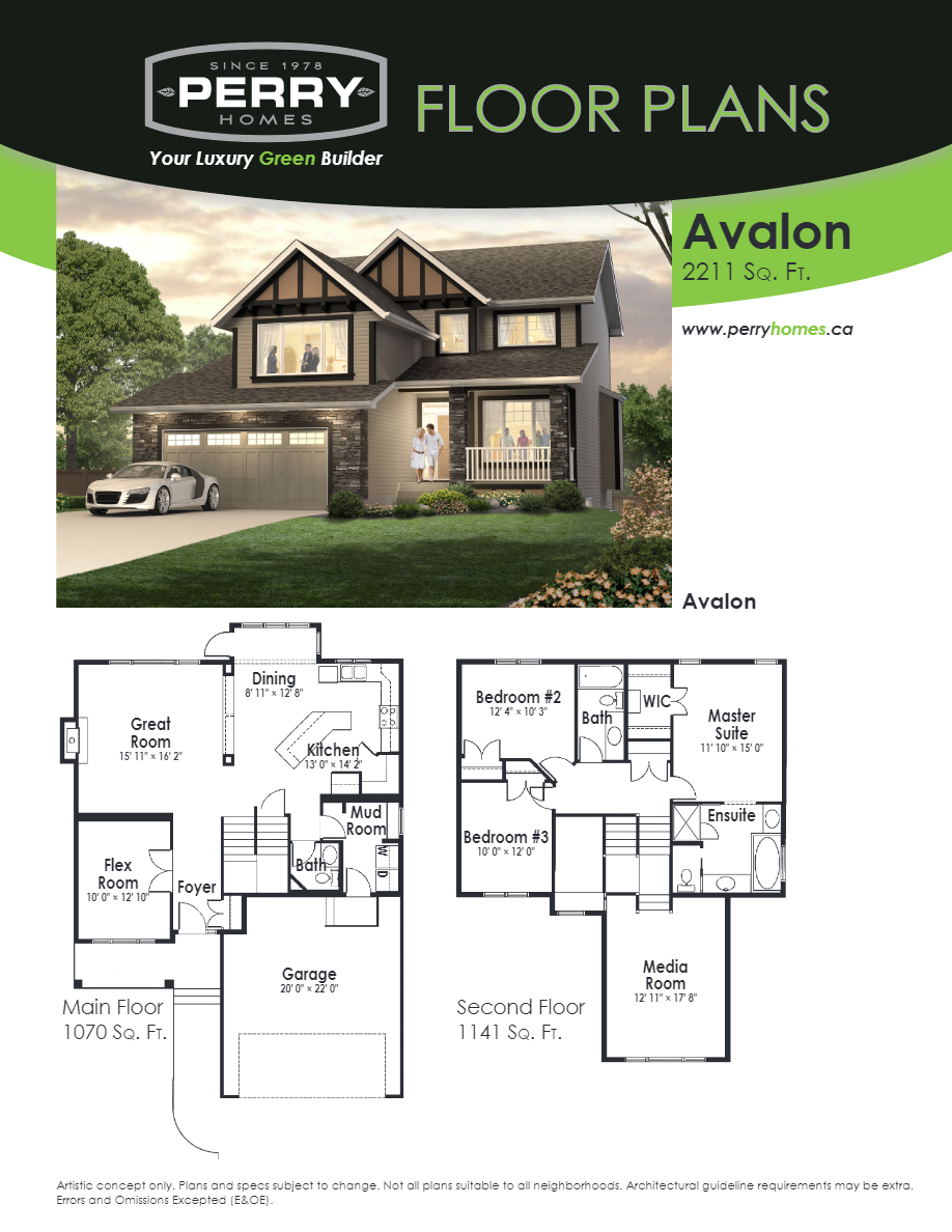 Avalon Floor Plan of Keswick on the River Legacy Homes with undefined beds