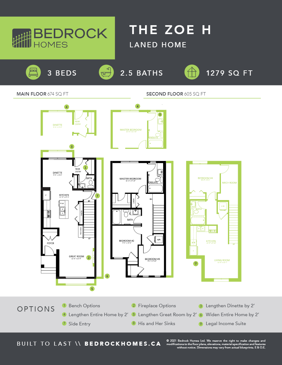 Zoe Floor Plan of The Hills at Charlesworth Bedrock Homes with undefined beds