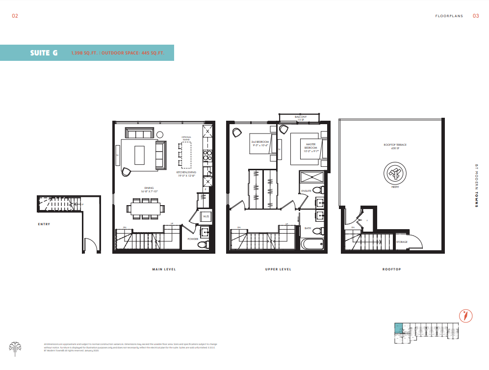  Floor Plan of BT Modern Towns Bayview Village with undefined beds