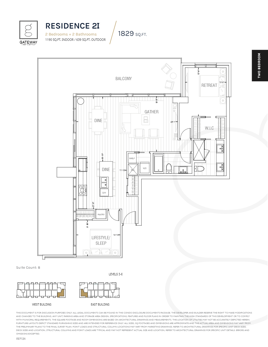  Floor Plan of Gateway At West District with undefined beds