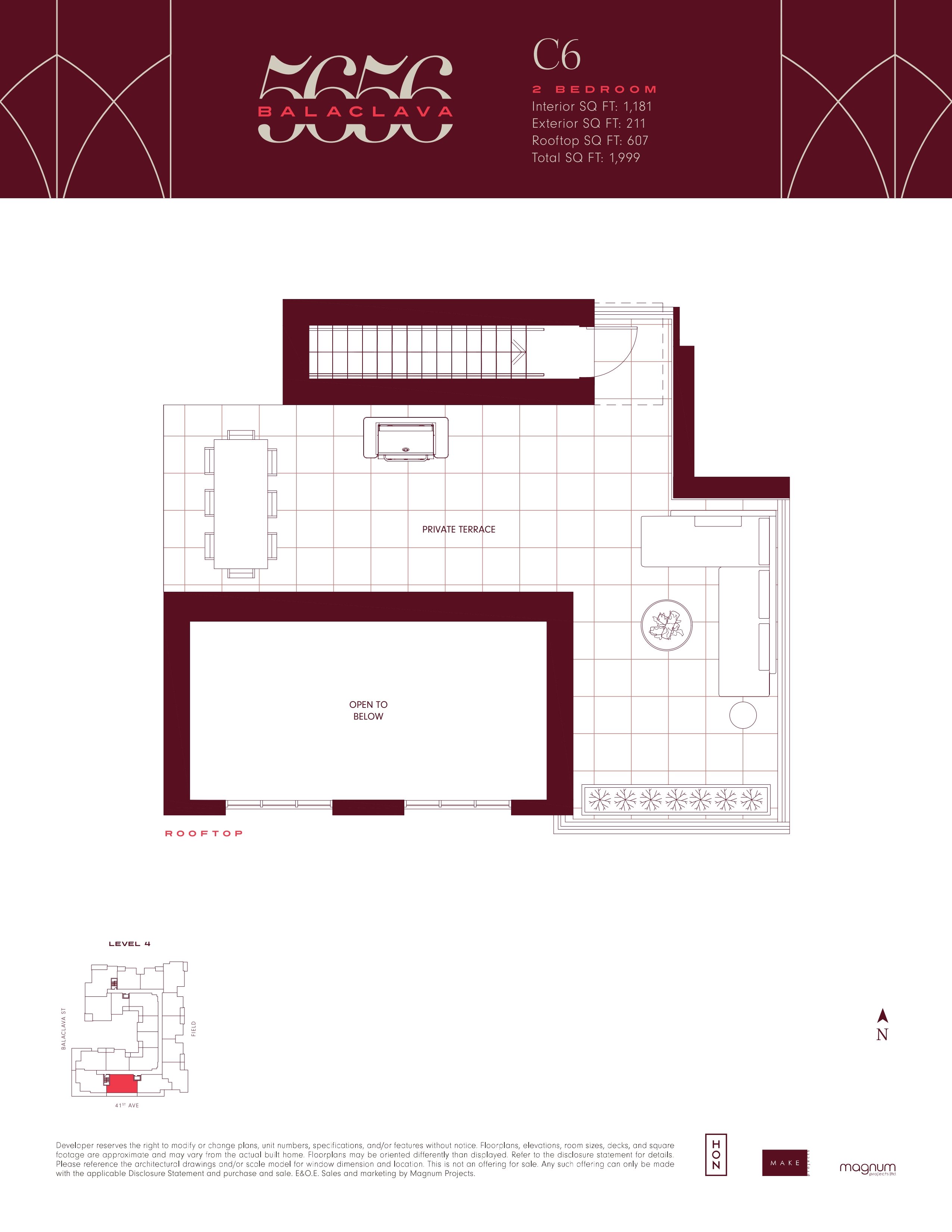 C6 Floor Plan of 5656 Balaclava Condos with undefined beds