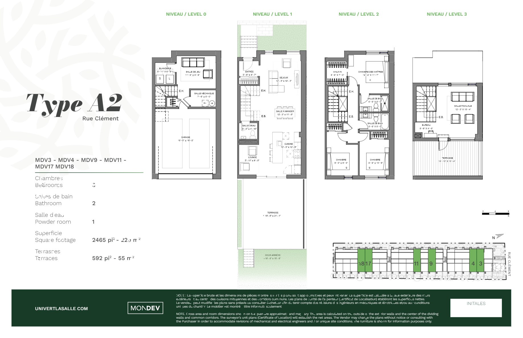  Floor Plan of Univert Ville Lasalle Condos with undefined beds