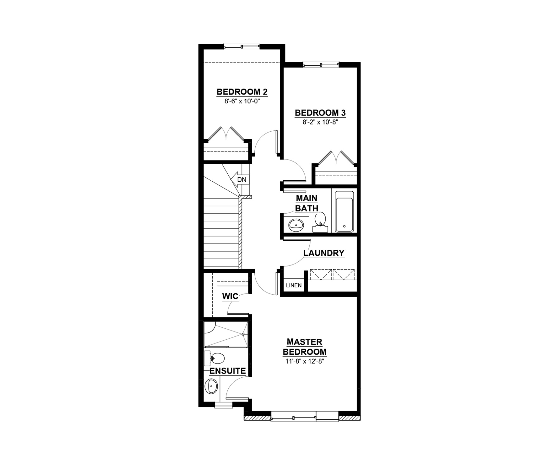 FOCUS-D Floor Plan of Crystallina Nera Daytona Homes with undefined beds