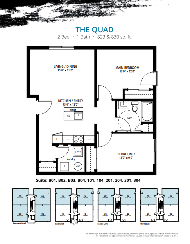  Floor Plan of The Independent Condos with undefined beds