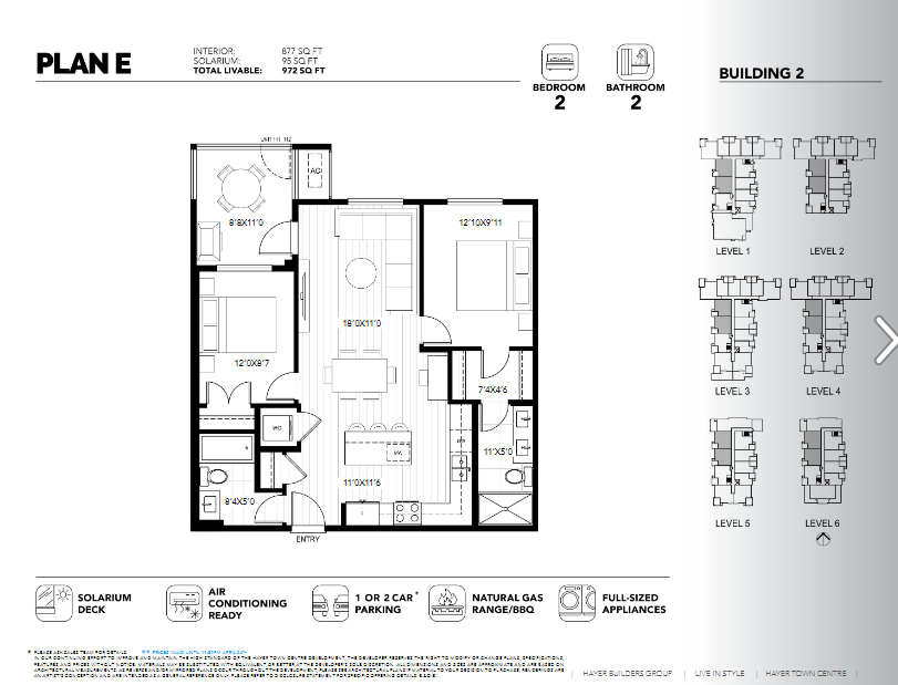  Floor Plan of Hayer Town Centre Condos with undefined beds