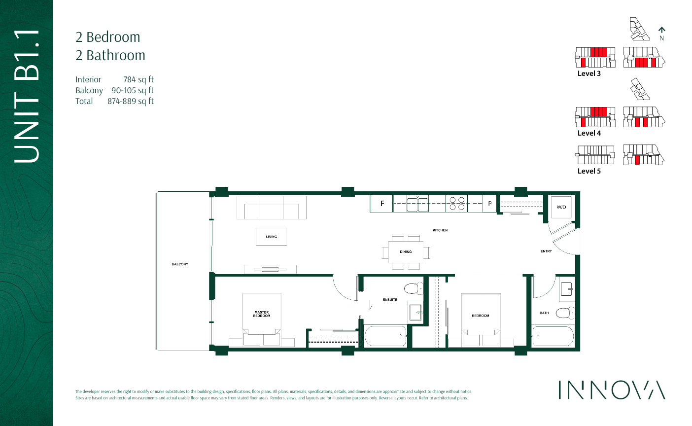  Floor Plan of INNOVA Condos with undefined beds