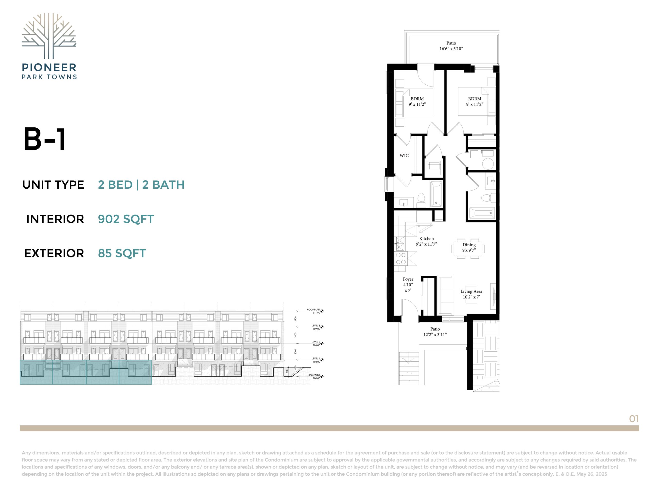  Floor Plan of Pioneer Park Towns with undefined beds