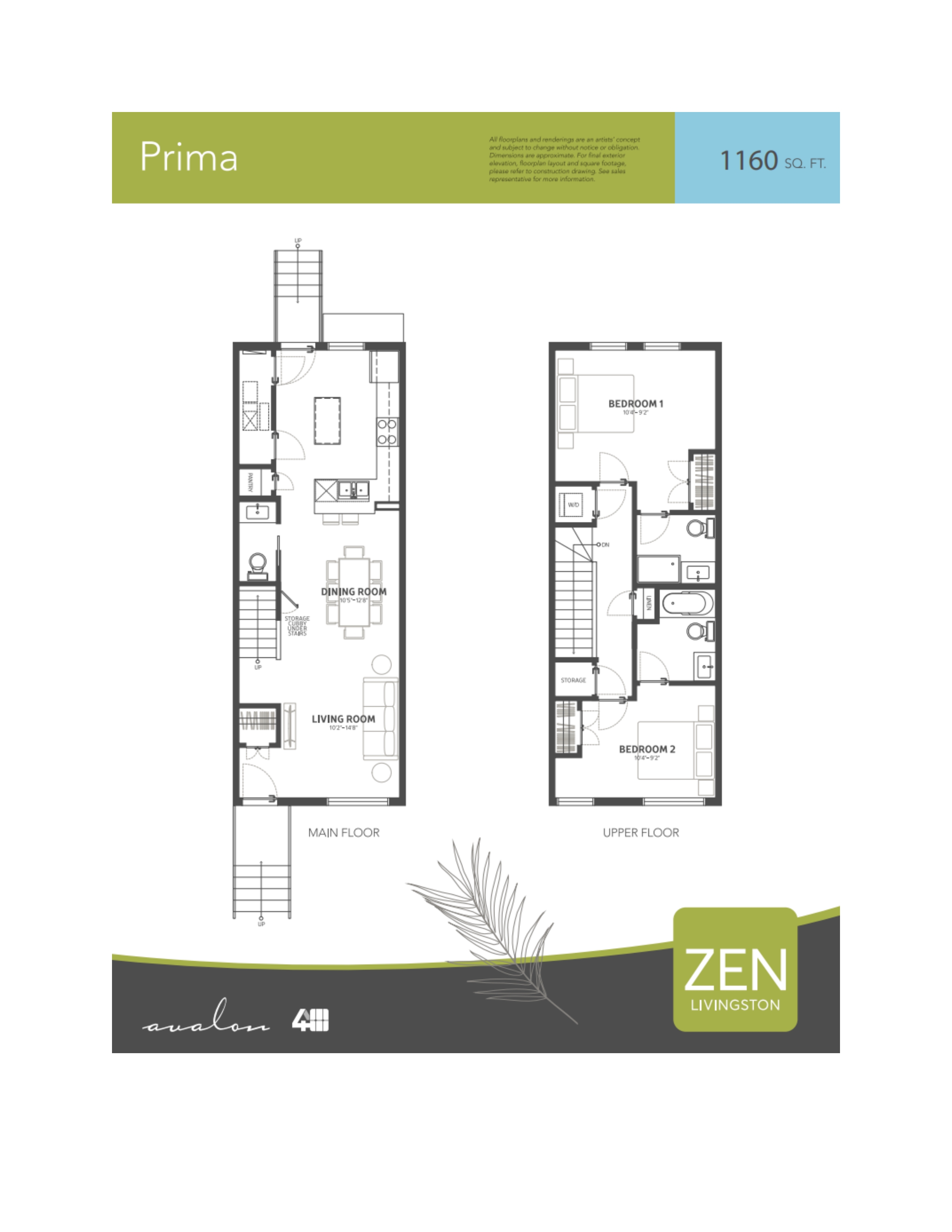  Floor Plan of ZEN Livingston with undefined beds