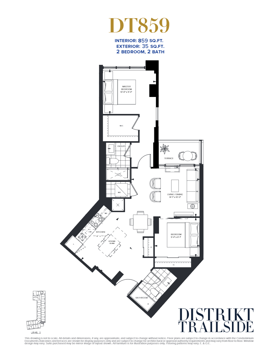  Floor Plan of Distrikt Trailside West Condos with undefined beds