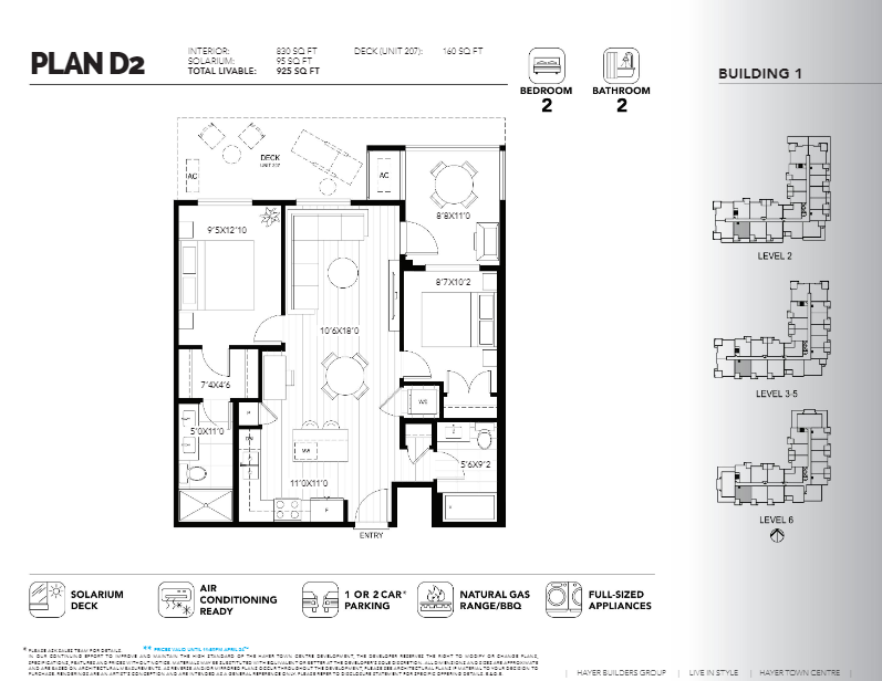  Floor Plan of Hayer Town Centre Condos with undefined beds