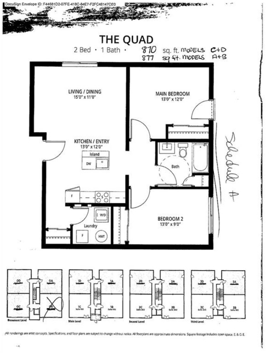  Floor Plan of The Independent Condos with undefined beds