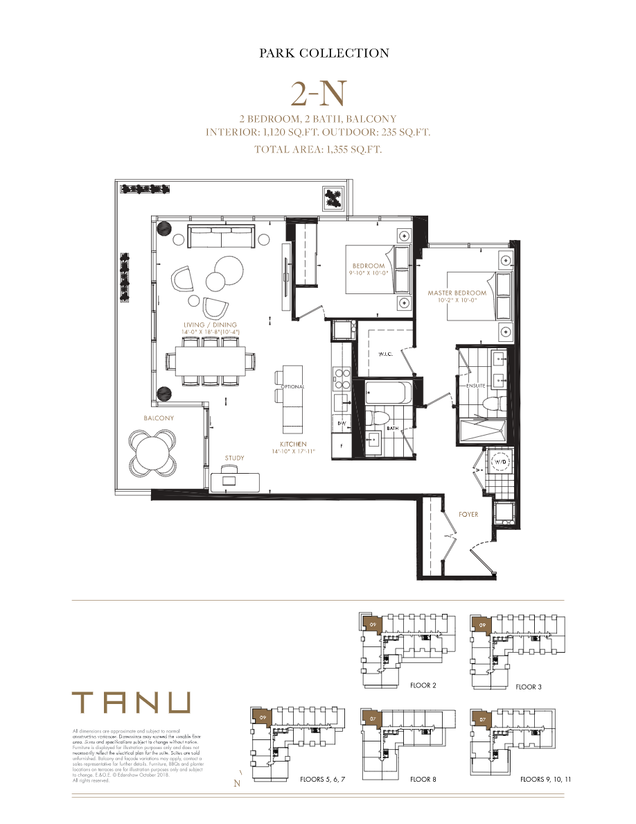  Floor Plan of Tanu Condos with undefined beds