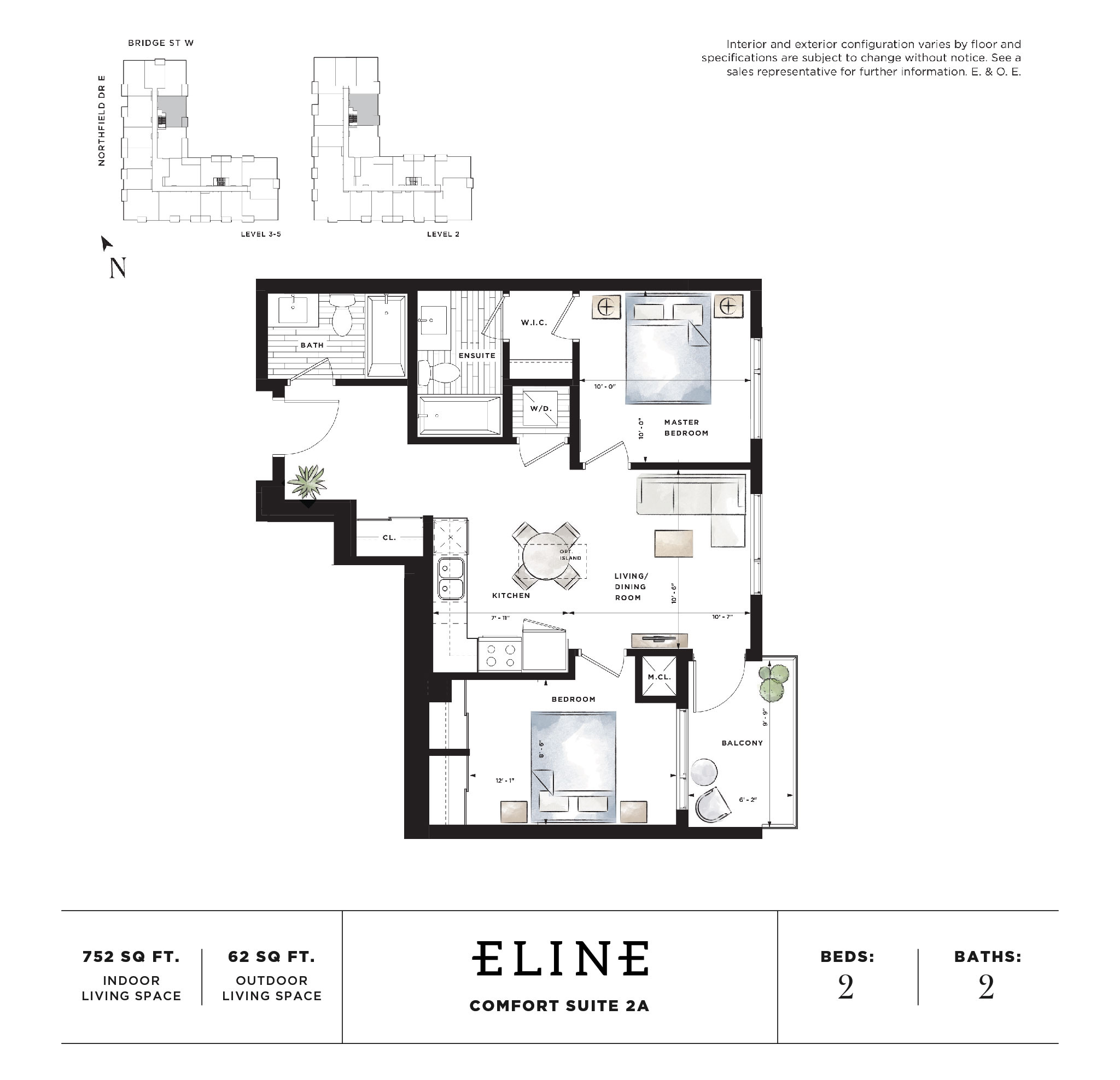 Floor Plan of Blackstone Condominiums with undefined beds