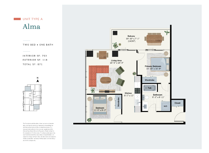  Floor Plan of Strata Condos with undefined beds