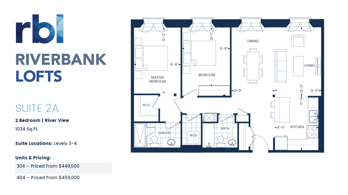  Floor Plan of Riverbank Lofts with undefined beds