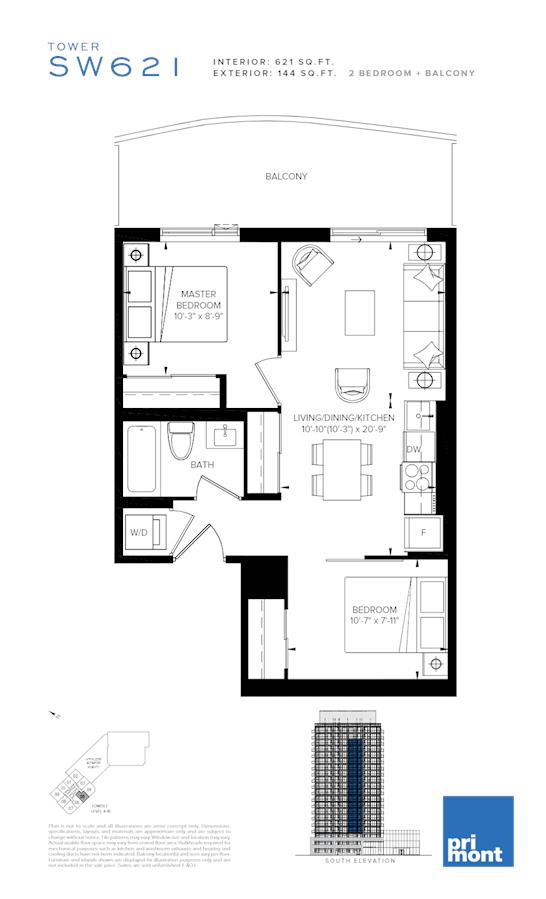  Floor Plan of SXSW Condos with undefined beds