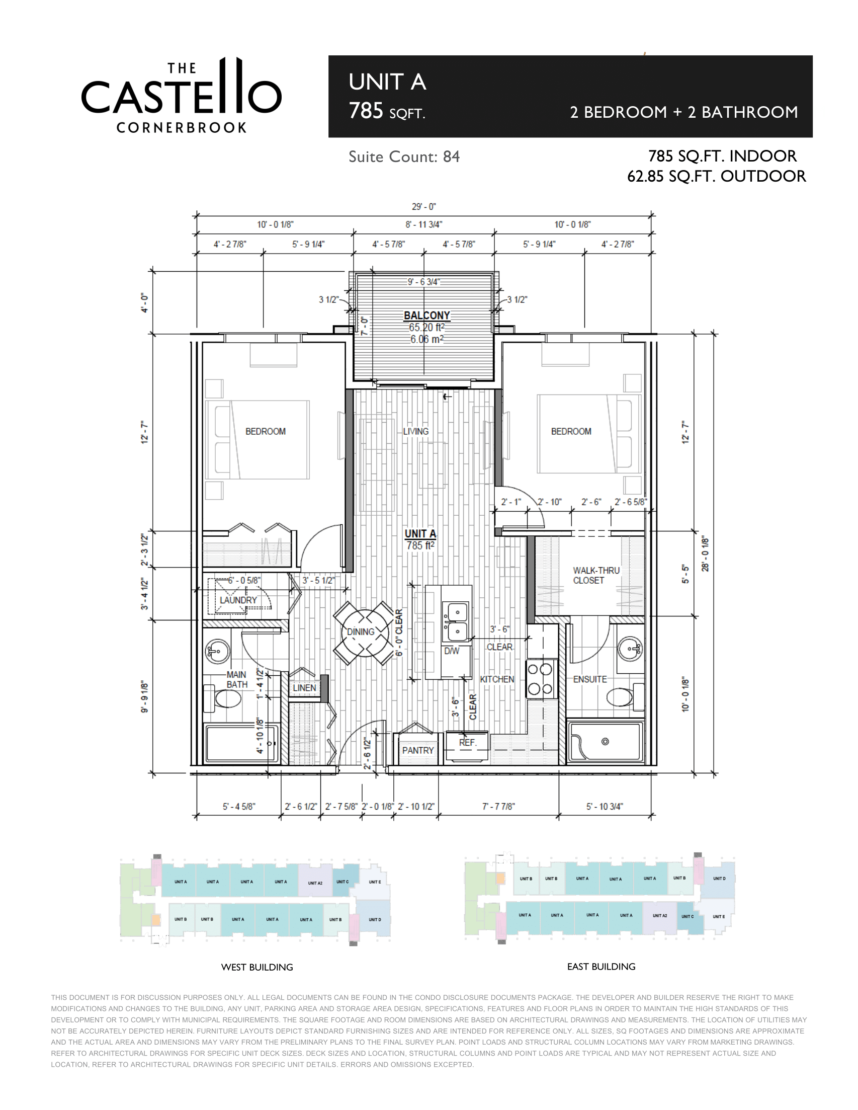  Floor Plan of The Castello in Cornerbrook with undefined beds