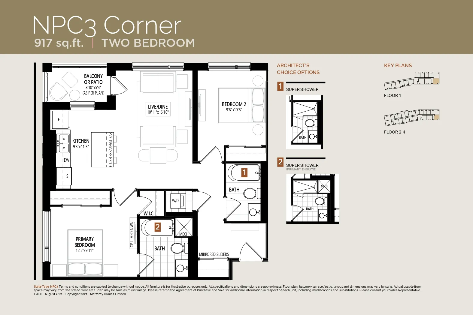 NPC3 Floor Plan of Views on the Preserve Condos with undefined beds