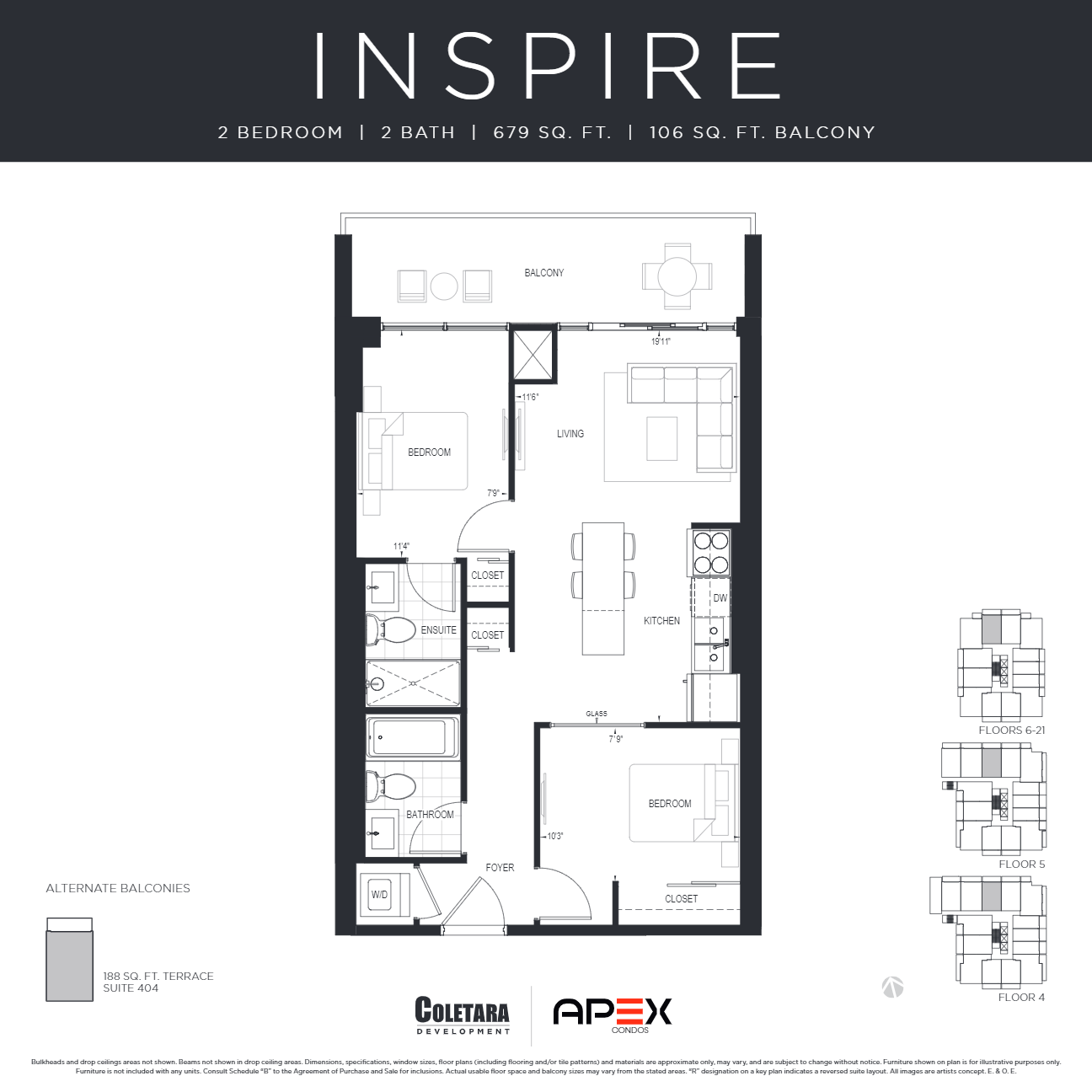  Floor Plan of APEX Condos with undefined beds