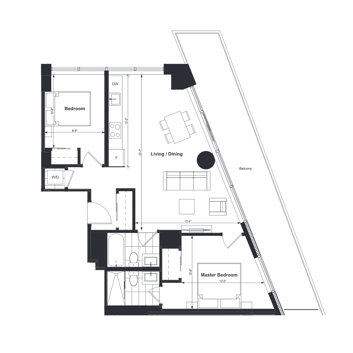  Floor Plan of Claridge Hintonburg with undefined beds