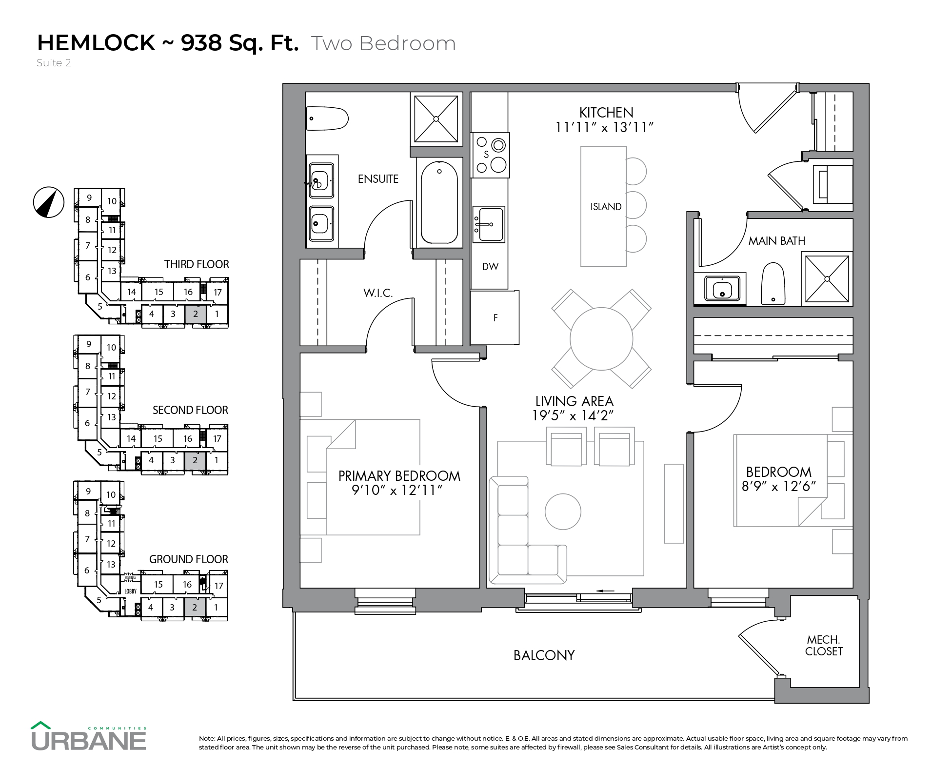  Floor Plan of Marbella Condominium with undefined beds