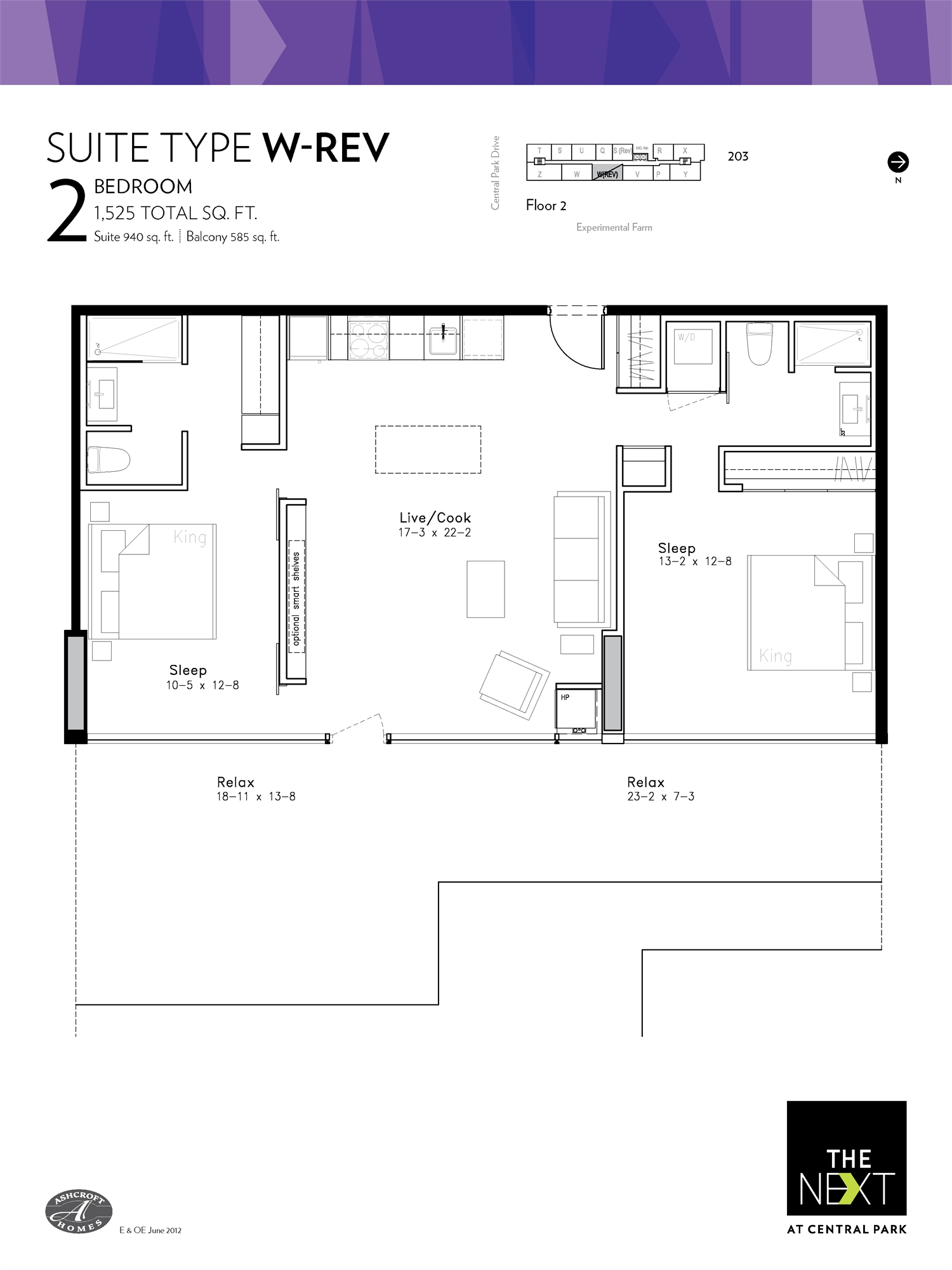 Floor Plan of The Next Condos with undefined beds