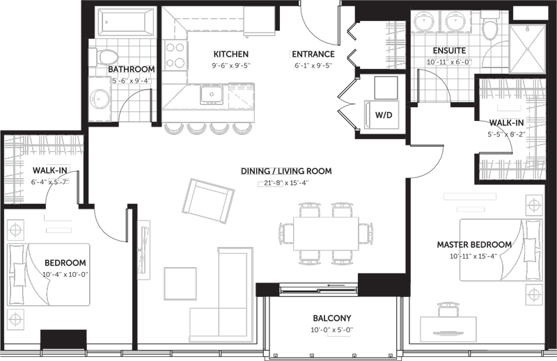  Floor Plan of Claridge Moon with undefined beds