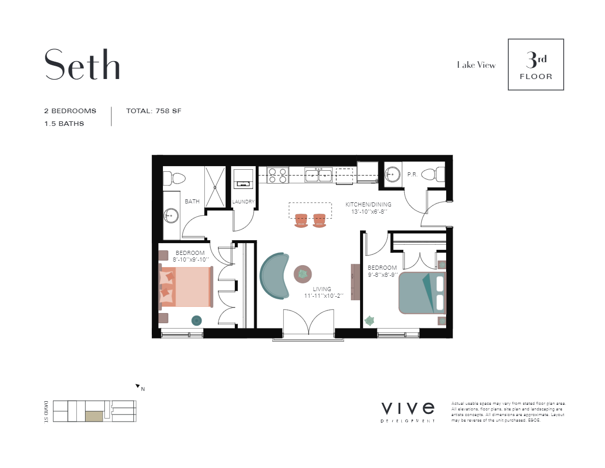  Floor Plan of Otis Residences with undefined beds