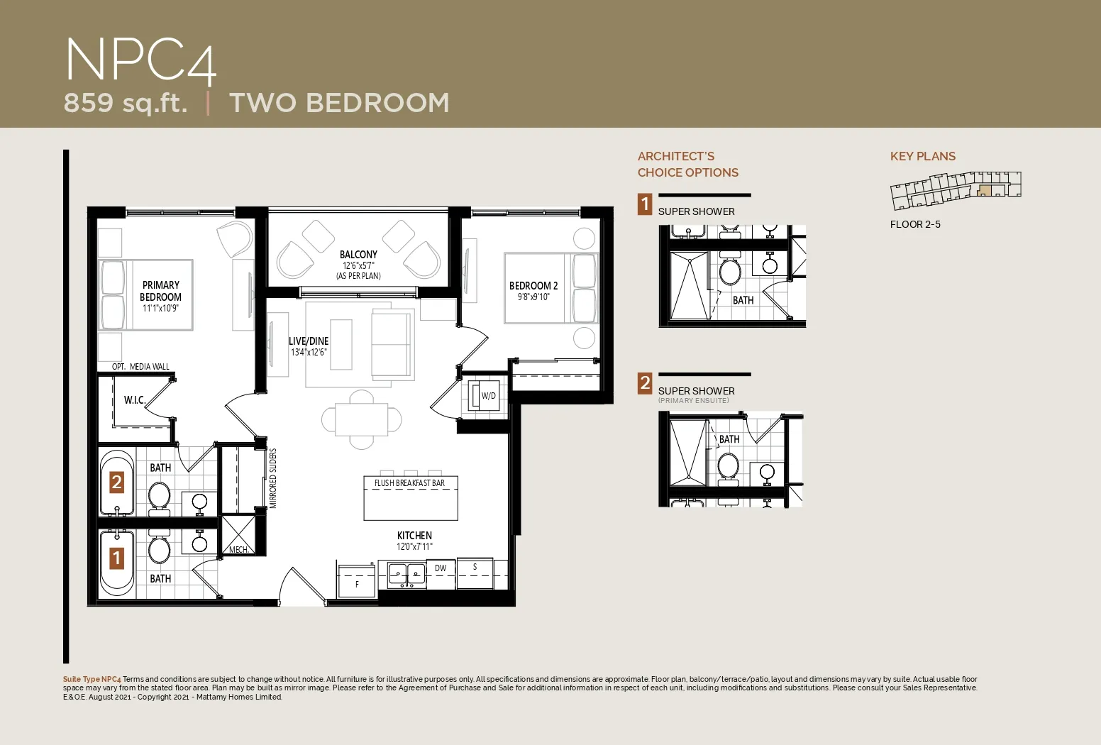 NPC4 Floor Plan of Views on the Preserve Condos with undefined beds