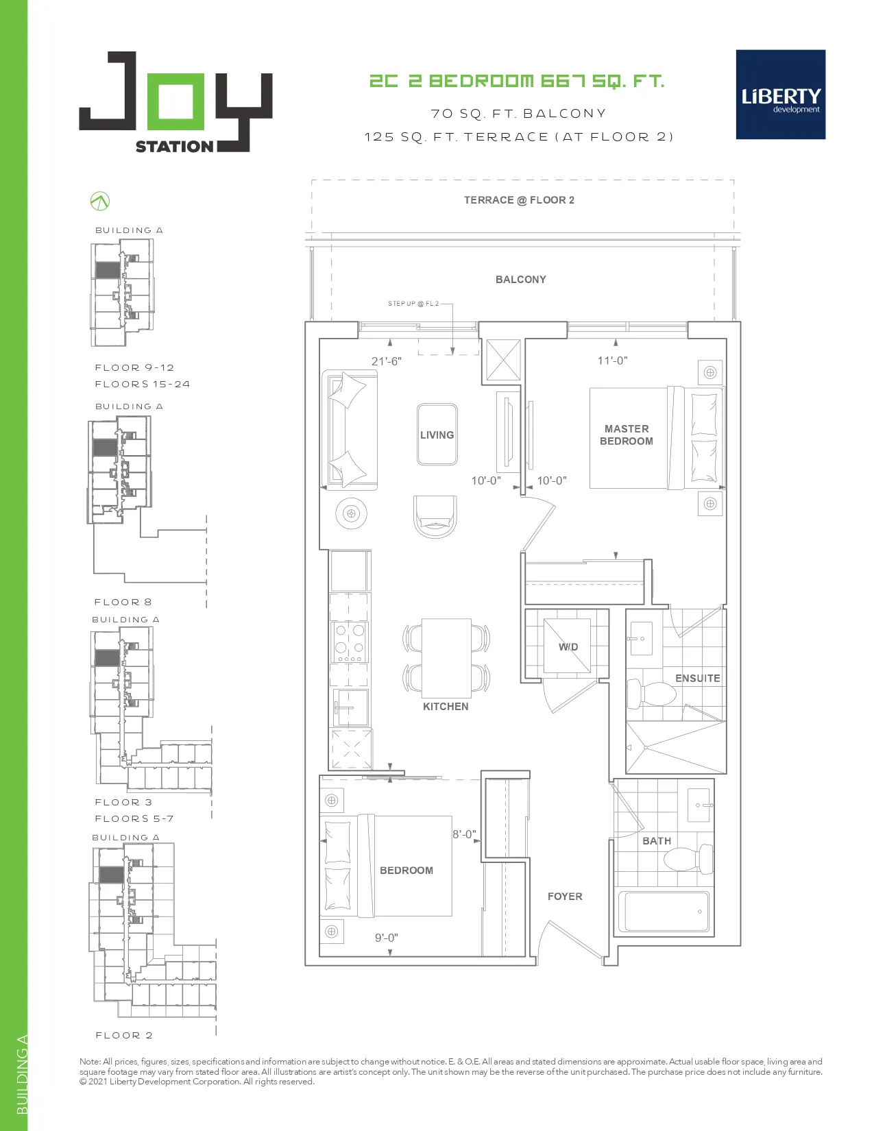  Floor Plan of Joy Station Condos with undefined beds