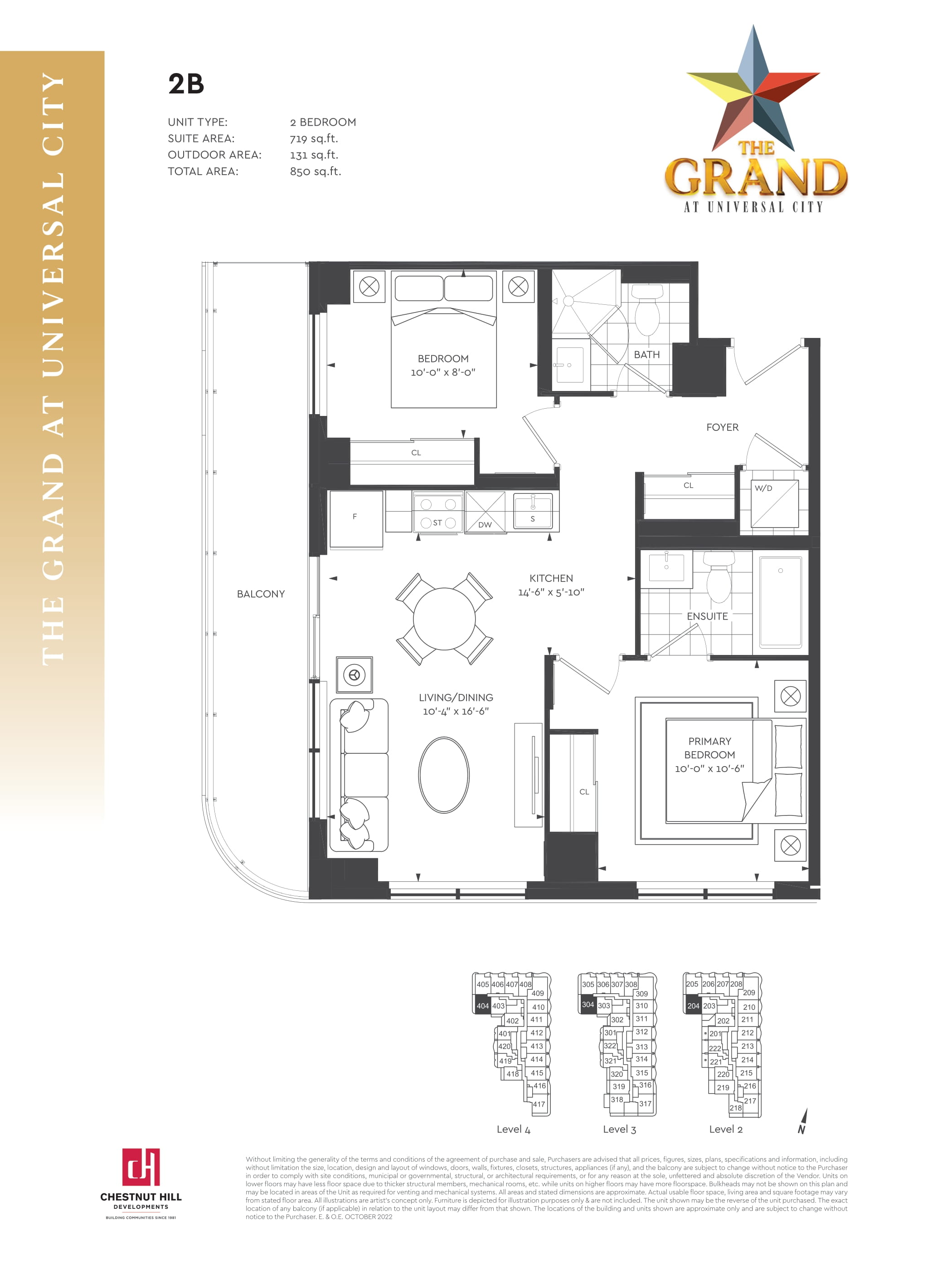  Floor Plan of The Grand at Universal City with undefined beds