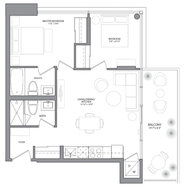  Floor Plan of Highlight of Mississauga with undefined beds