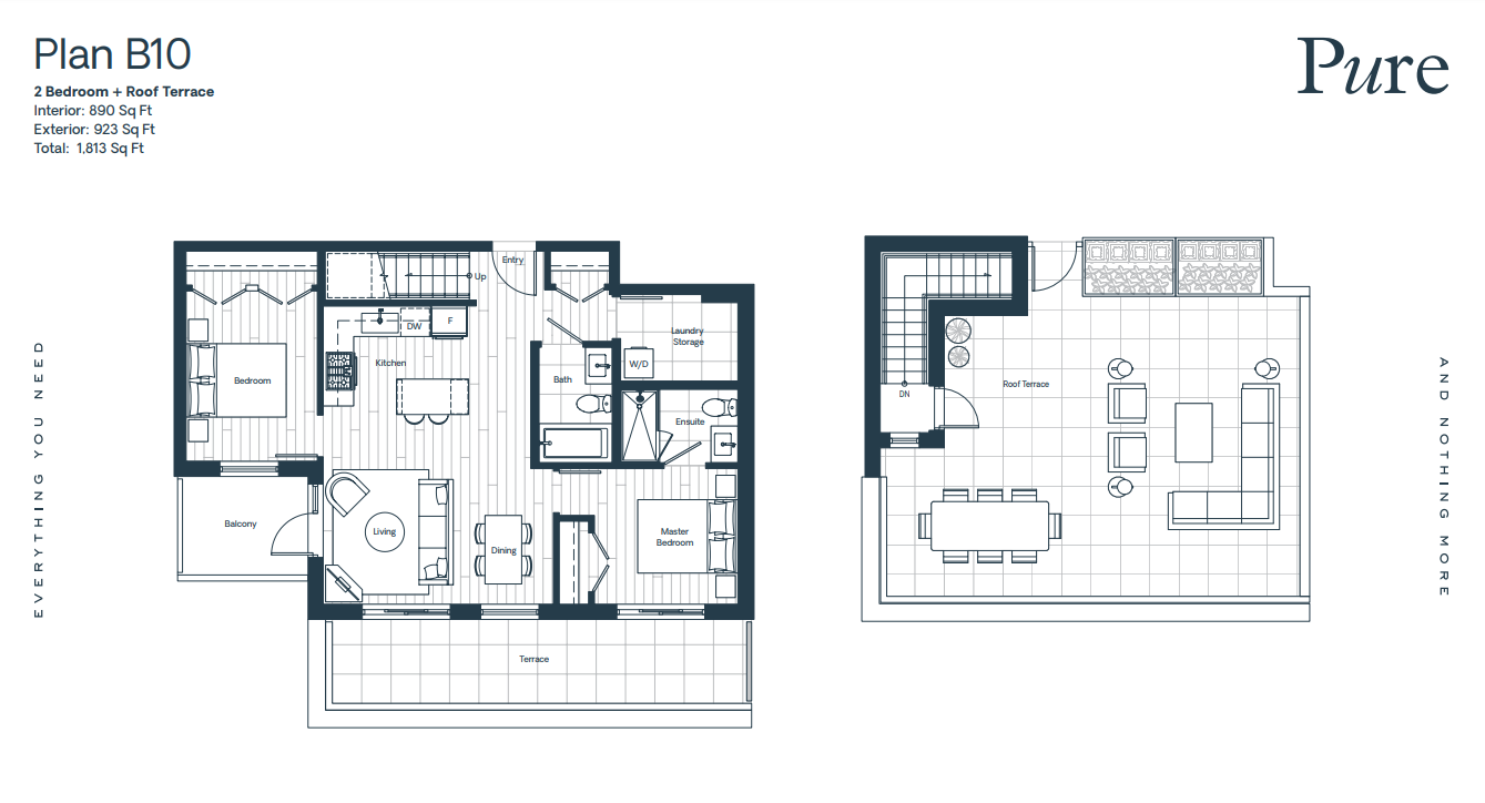  Floor Plan of Pure Condos with undefined beds