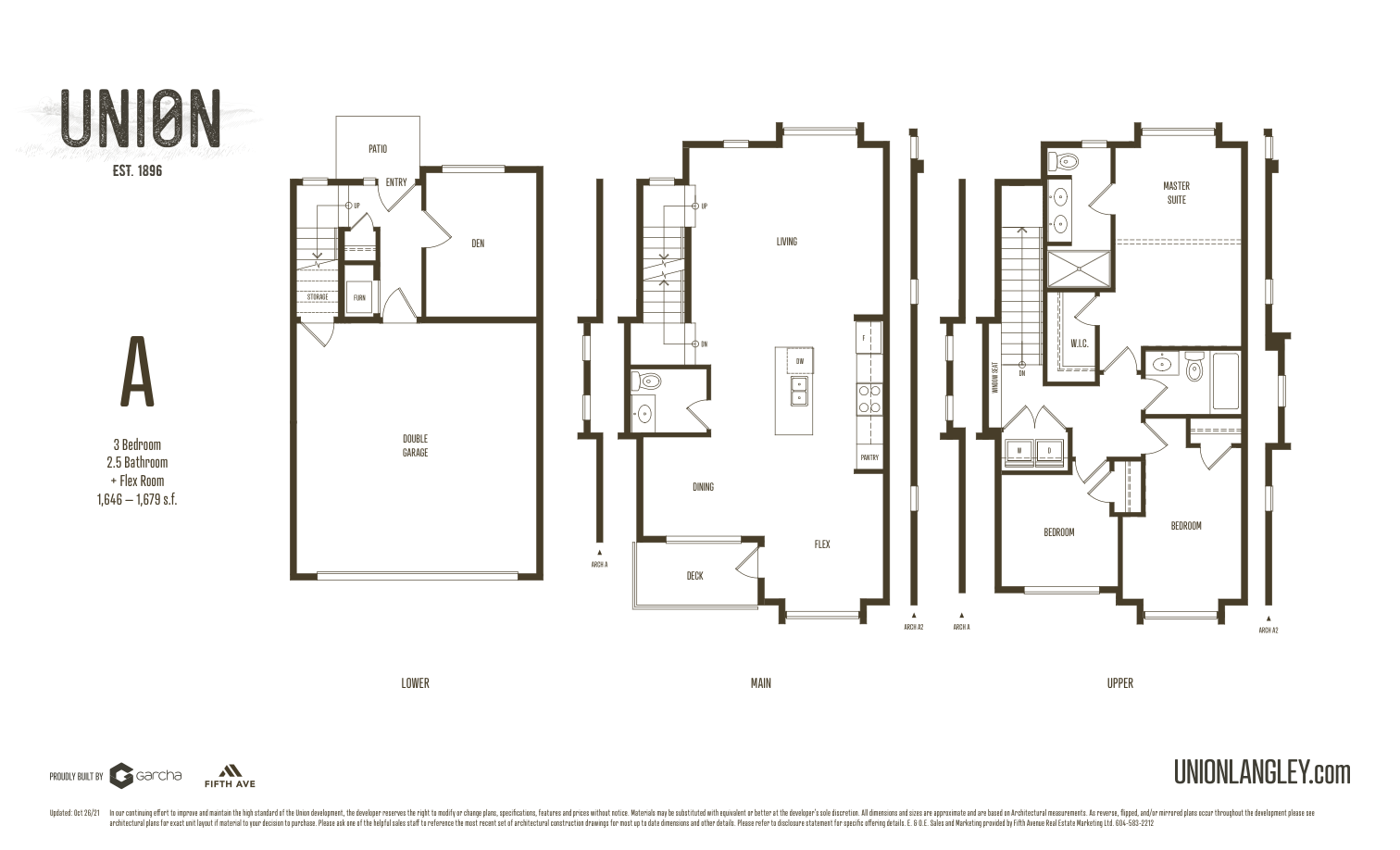  Floor Plan of Union Willoughby Towns with undefined beds