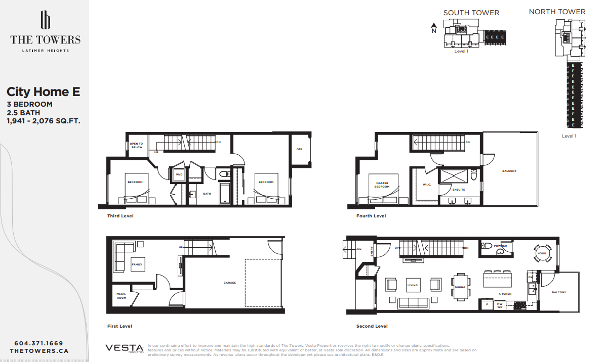  Floor Plan of Latimer Heights Condos - Building J & K with undefined beds