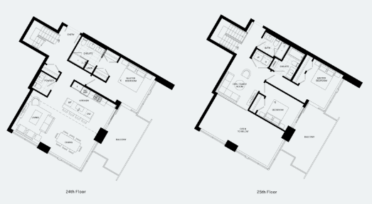  Floor Plan of Apex Condos with undefined beds