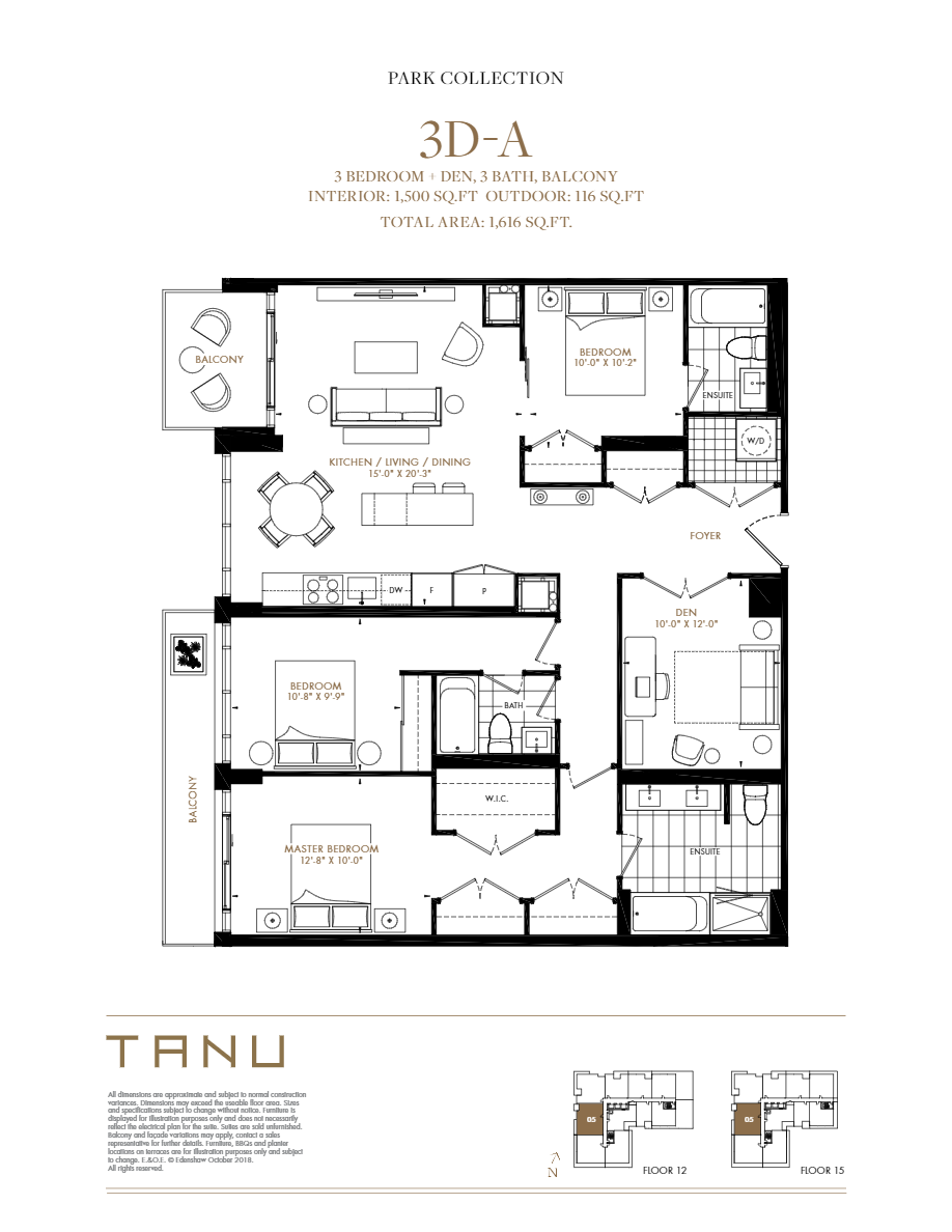  Floor Plan of Tanu Condos with undefined beds