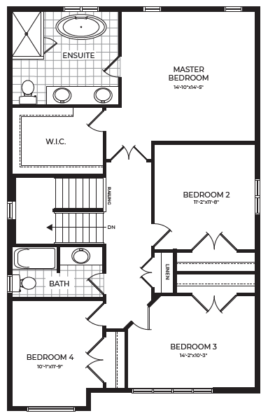 Walton Floor Plan of Magnolia Fields Towns with undefined beds