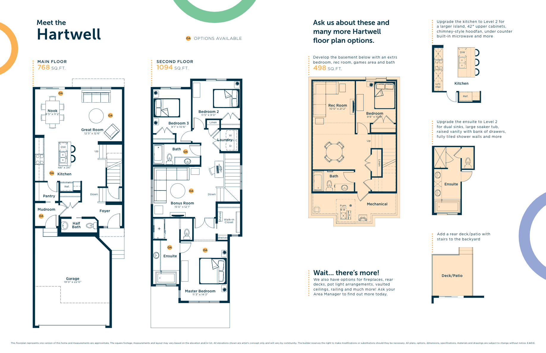 Hartwell Floor Plan of Cy Becker Landing with undefined beds
