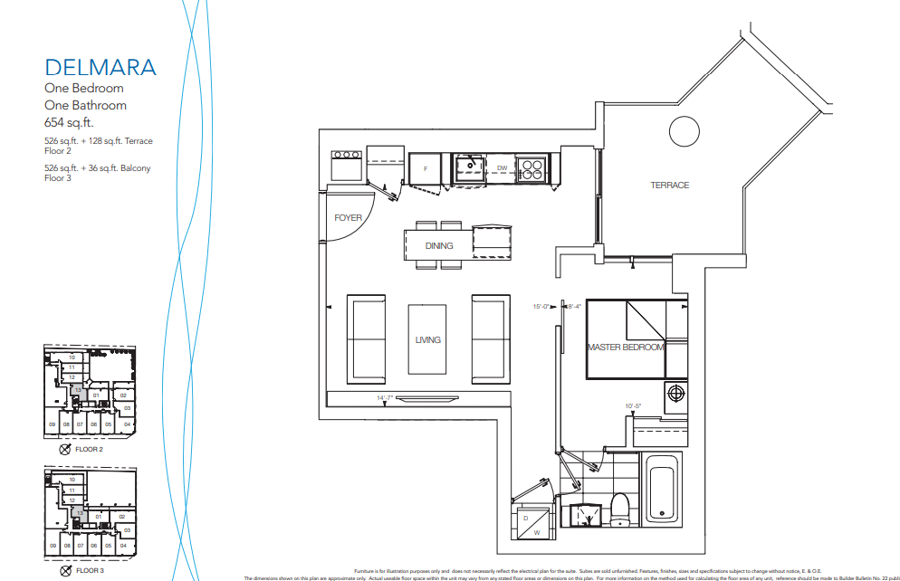  Floor Plan of Nautique Lakefront Residences with undefined beds