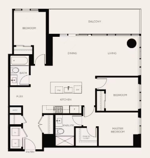  Floor Plan of Wynwood Green Condos with undefined beds