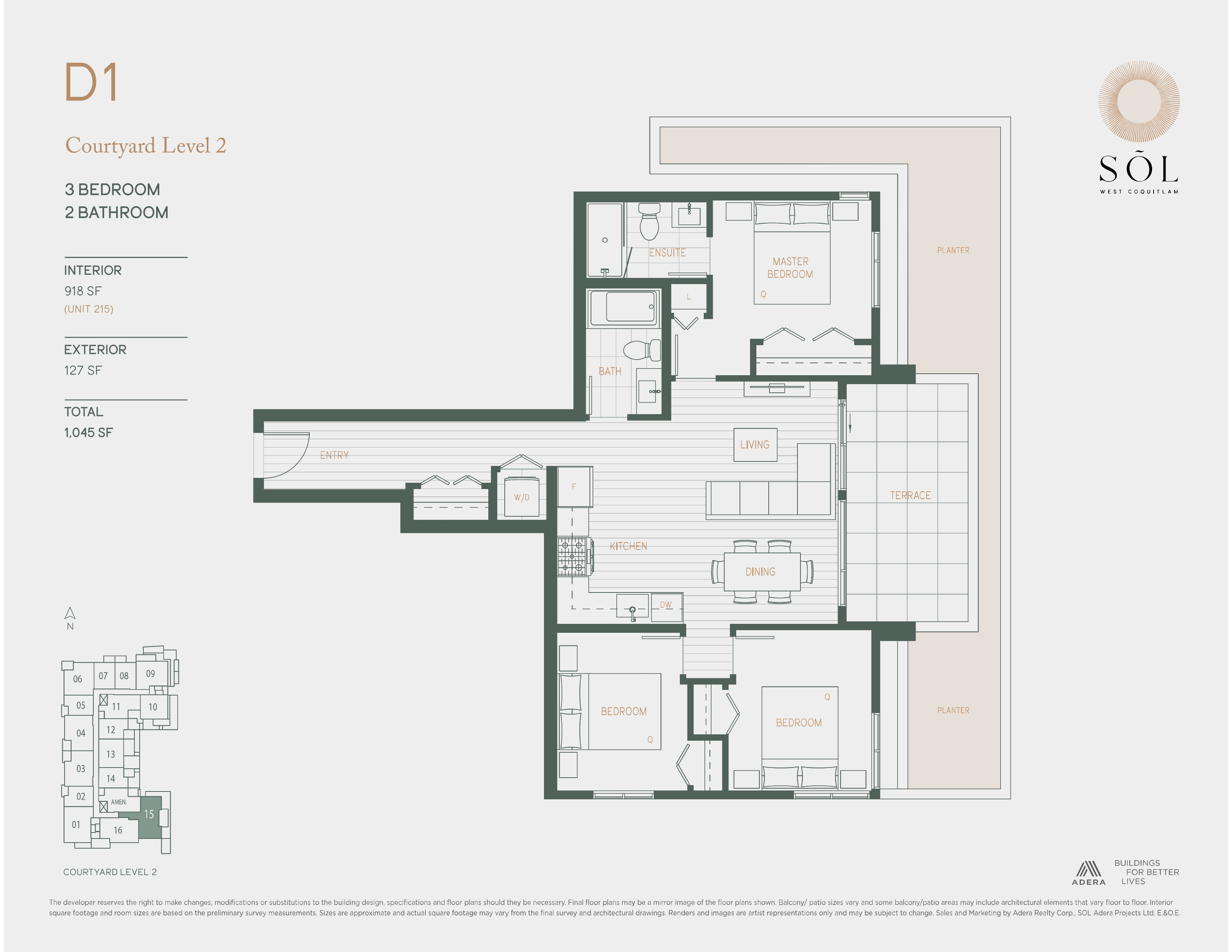  Floor Plan of Sol Condos with undefined beds