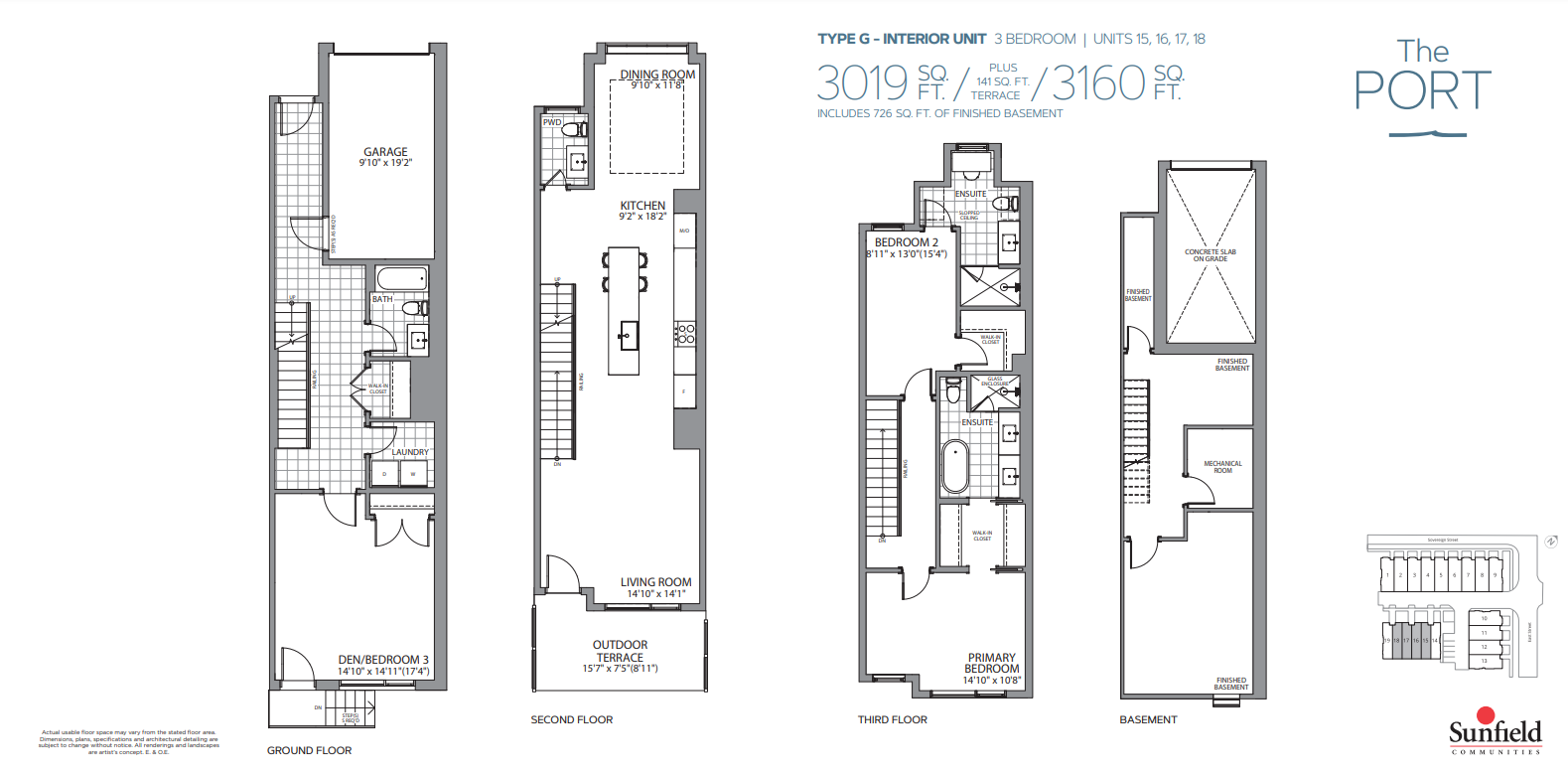  Floor Plan of Shore Club Towns with undefined beds