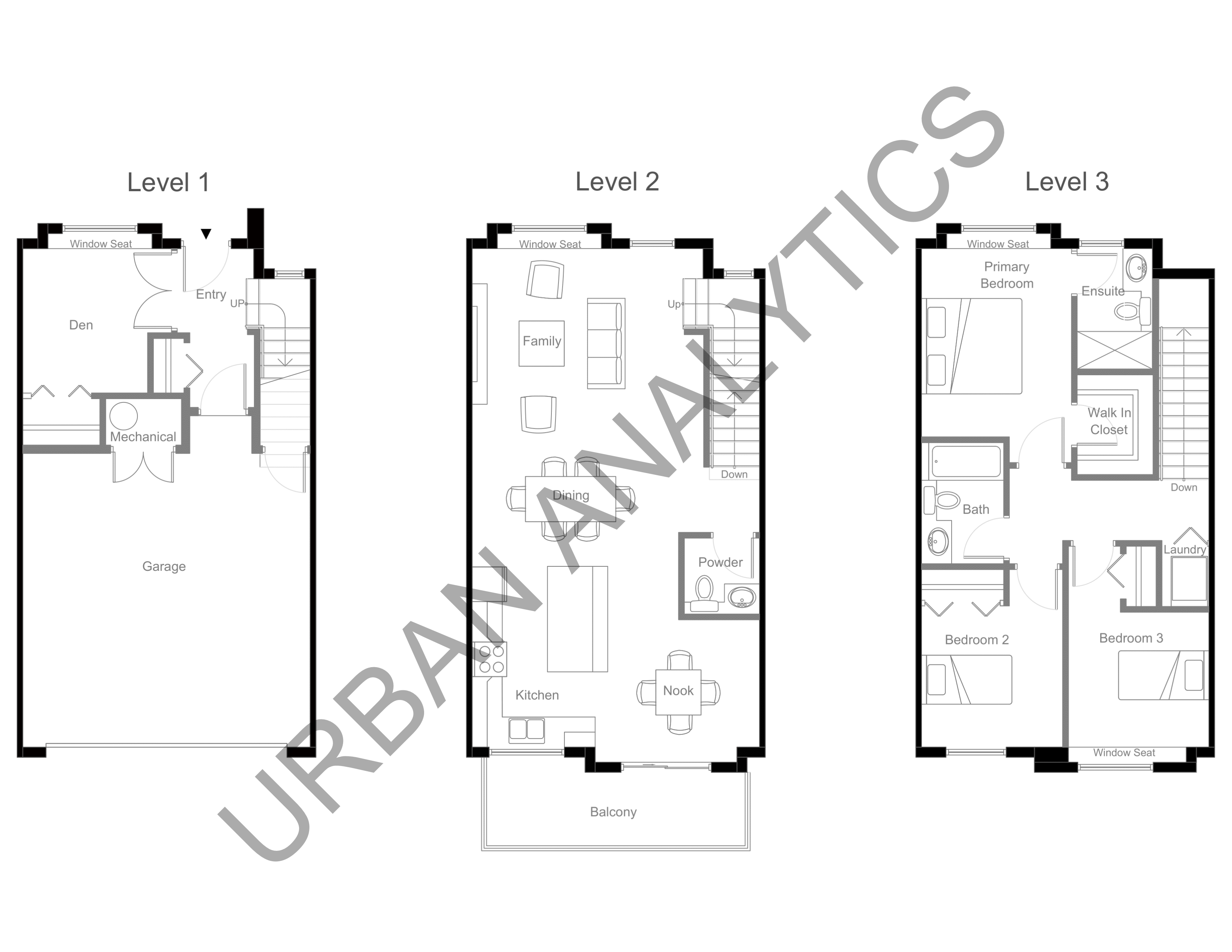 Floor Plan of Willow Living Towns with undefined beds