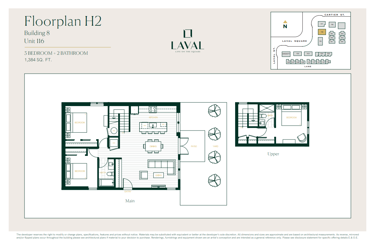  Floor Plan of Laval Towns with undefined beds
