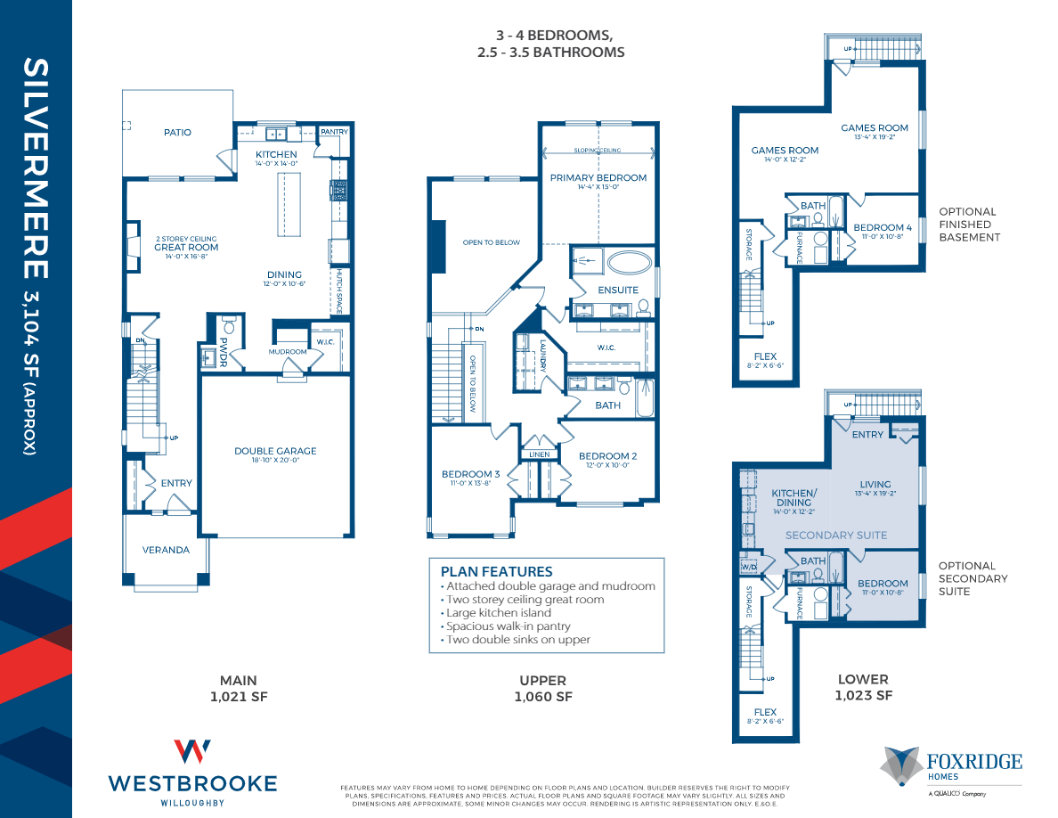  Floor Plan of Westbrooke at Willoughby (Phase 3) with undefined beds